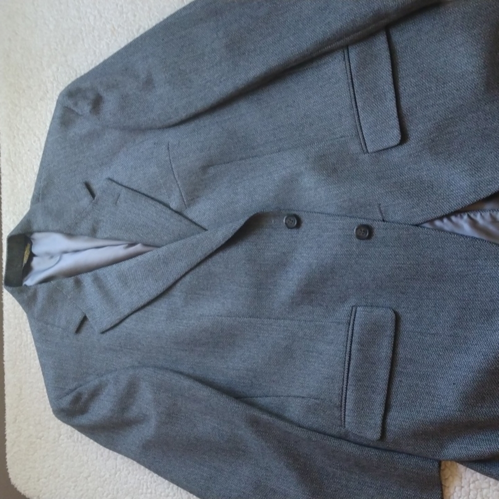 Brooks Brothers Gray Herringbone 3 Roll 2 Sport Coat 41R - Picture 2 of 14